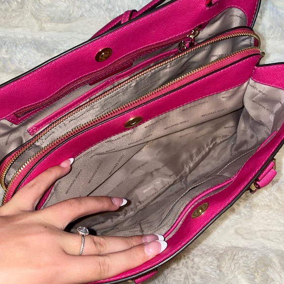 Hot Pink Michael Kors Purse - Picture 9 of 10